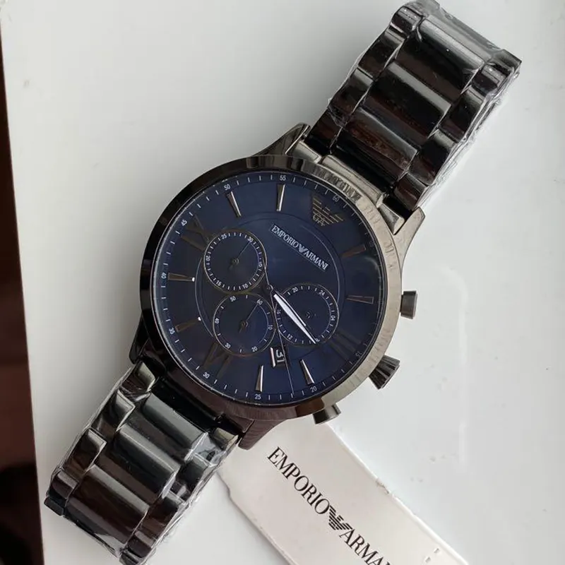 Emporio Armani Chronograph Blue Dial Men's Watch | AR11348